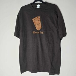 Vintage Ed Edd N Eddy T Shirt Plank Wood Is Good Men's XL Cartoon Network RARE